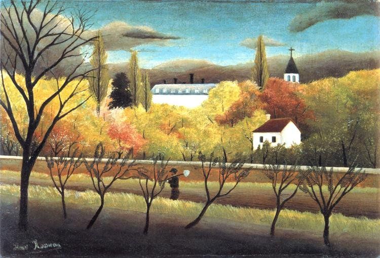 Henri Rousseau The Orchard